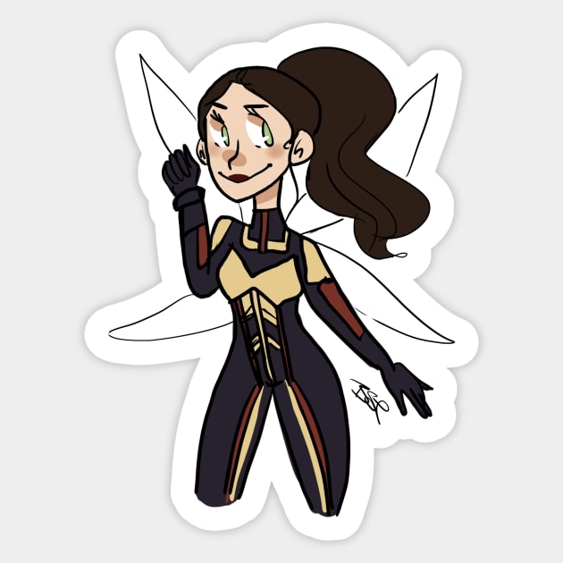 Hope Van Dyne Sticker by MershadiesArt